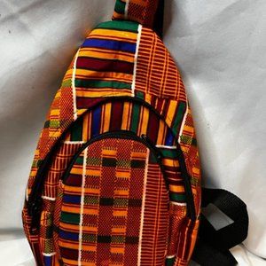 Traditional African Kiente Cloth Crossbody Bag